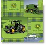 Springs - John Deere - Green Plaid Patch - FLEECE - 416166470710